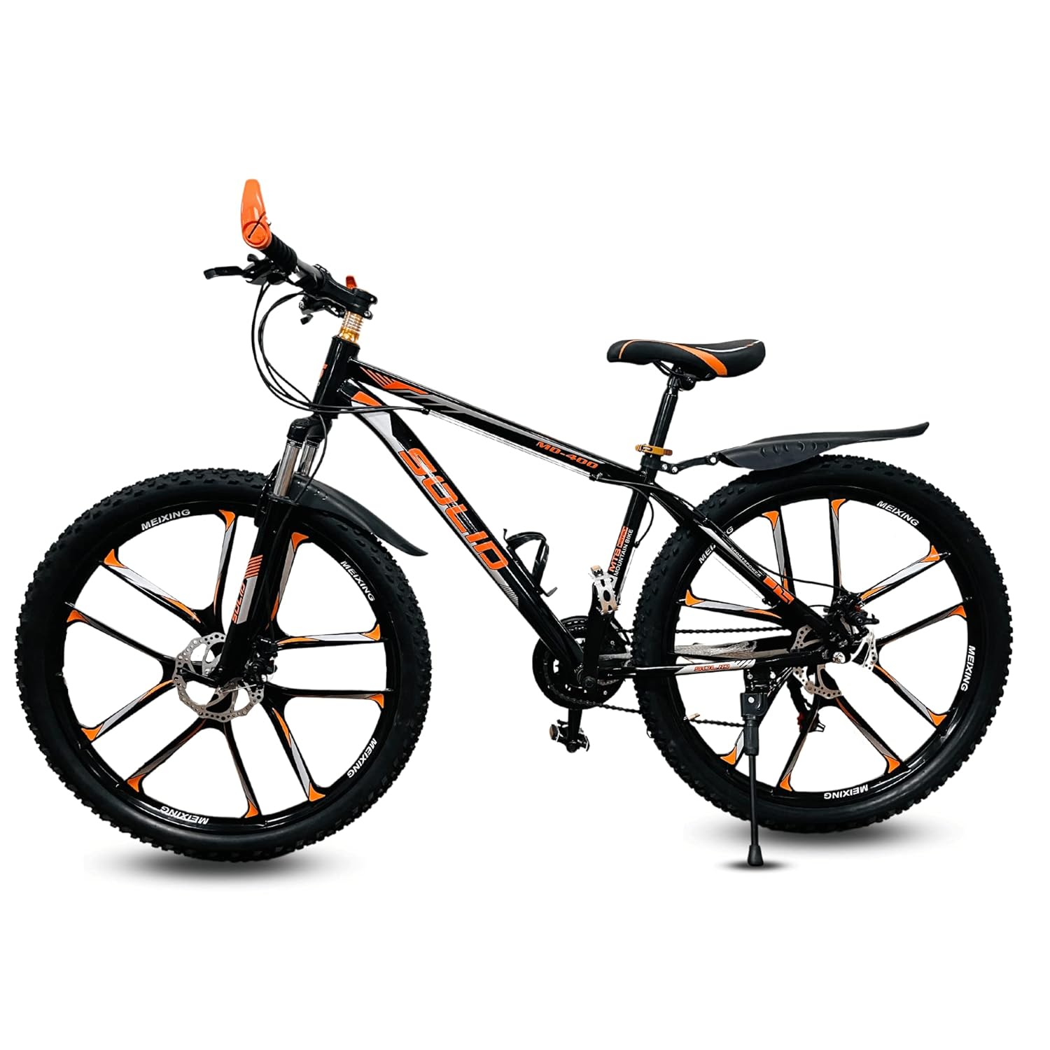 ORANGE SOLID 10S MULTI SPEED MOUNTAIN BIKE