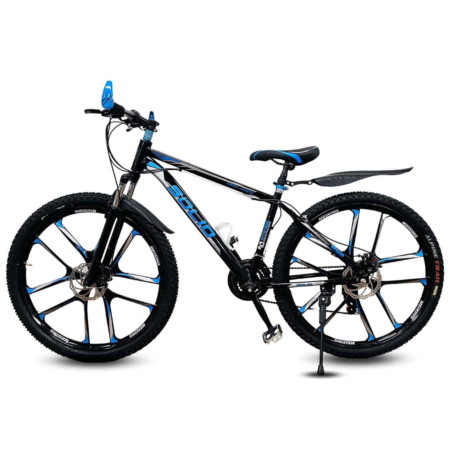 BLUE SOLID 10S MULTI SPEED MOUNTAIN BIKE