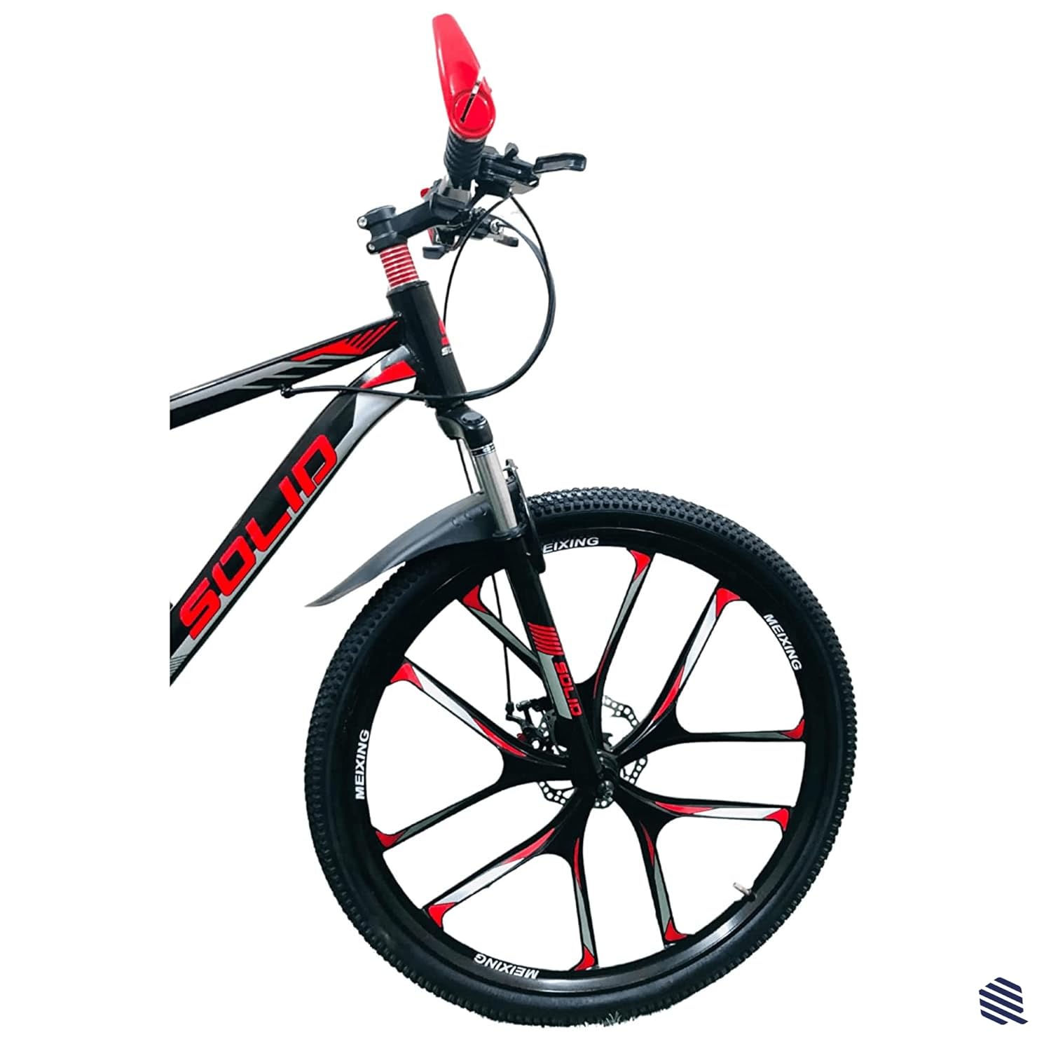 RED SOLID 10S MULTI SPEED MOUNTAIN BIKE