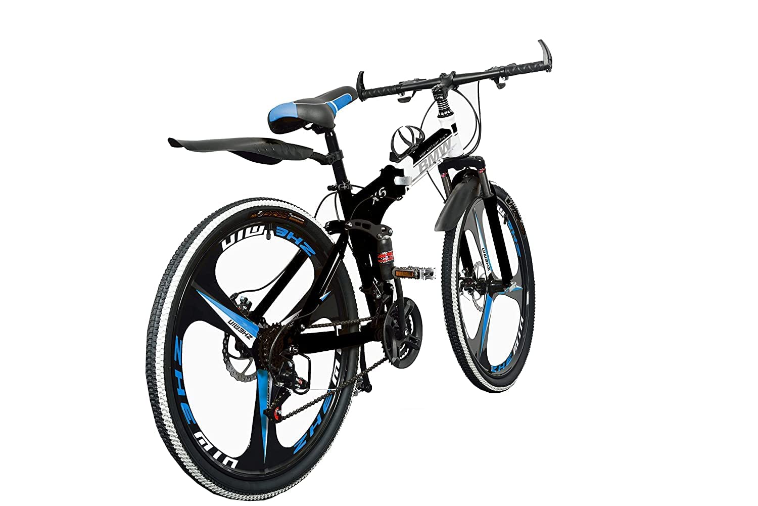 BLACK BMW 3S MULTI SPEED FOLDABLE BIKE