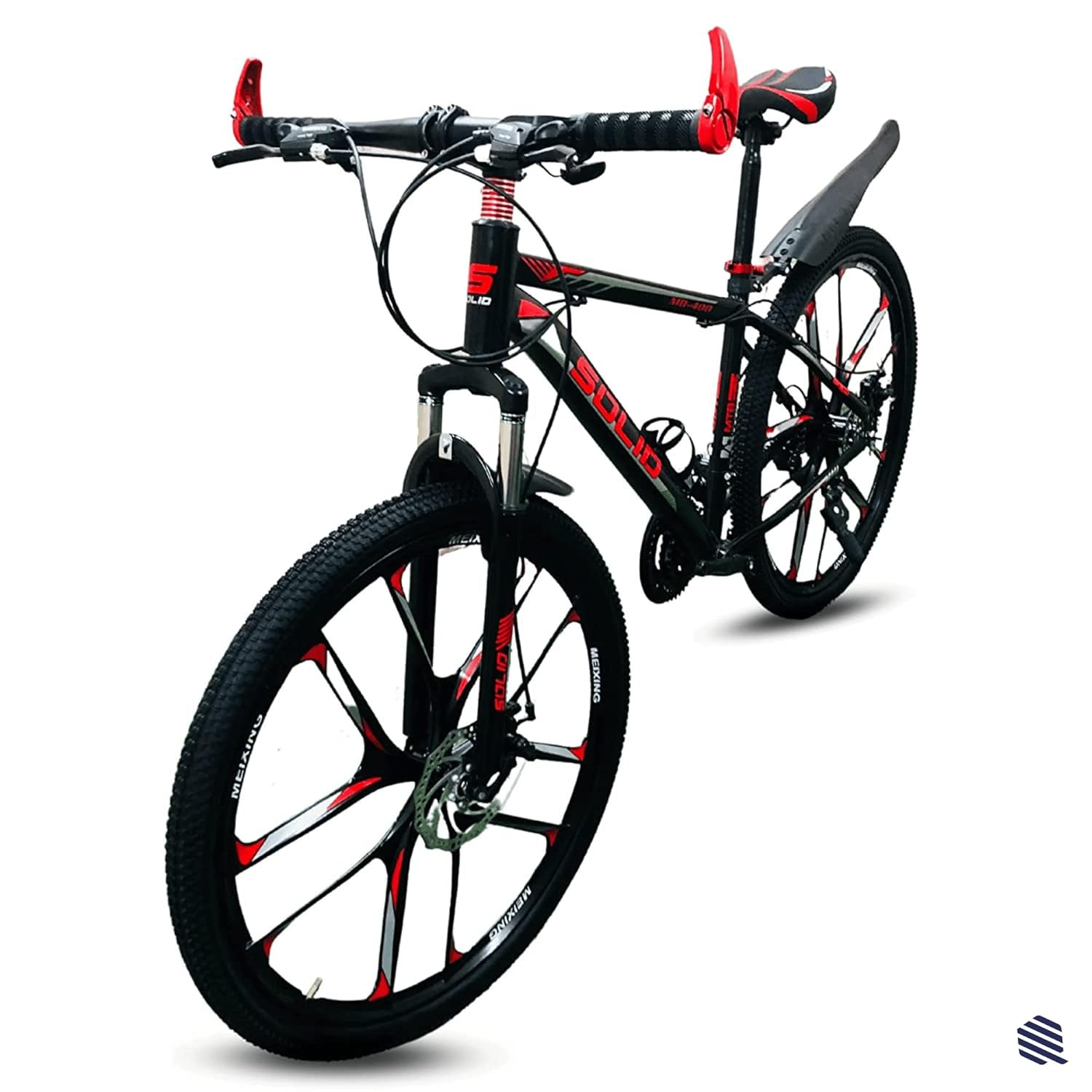 RED SOLID 10S MULTI SPEED MOUNTAIN BIKE