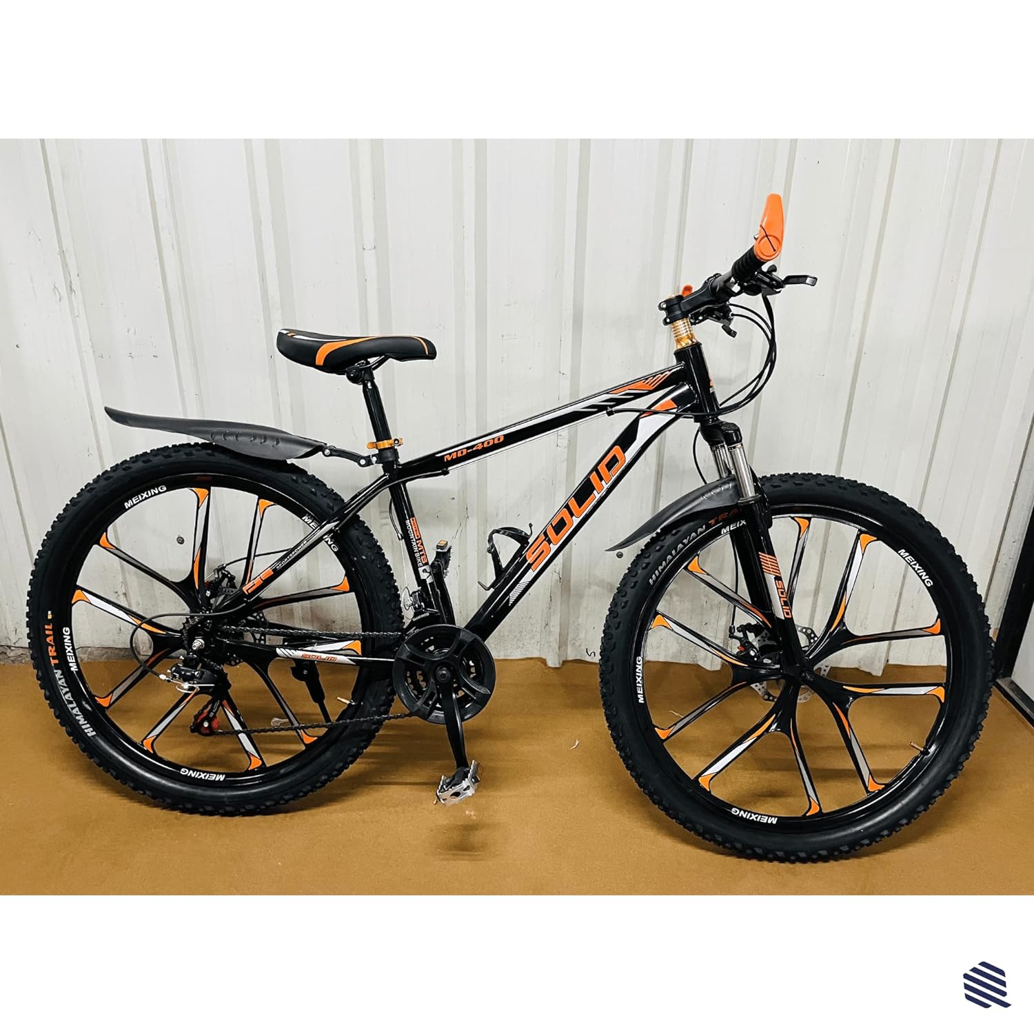 ORANGE SOLID 10S MULTI SPEED MOUNTAIN BIKE