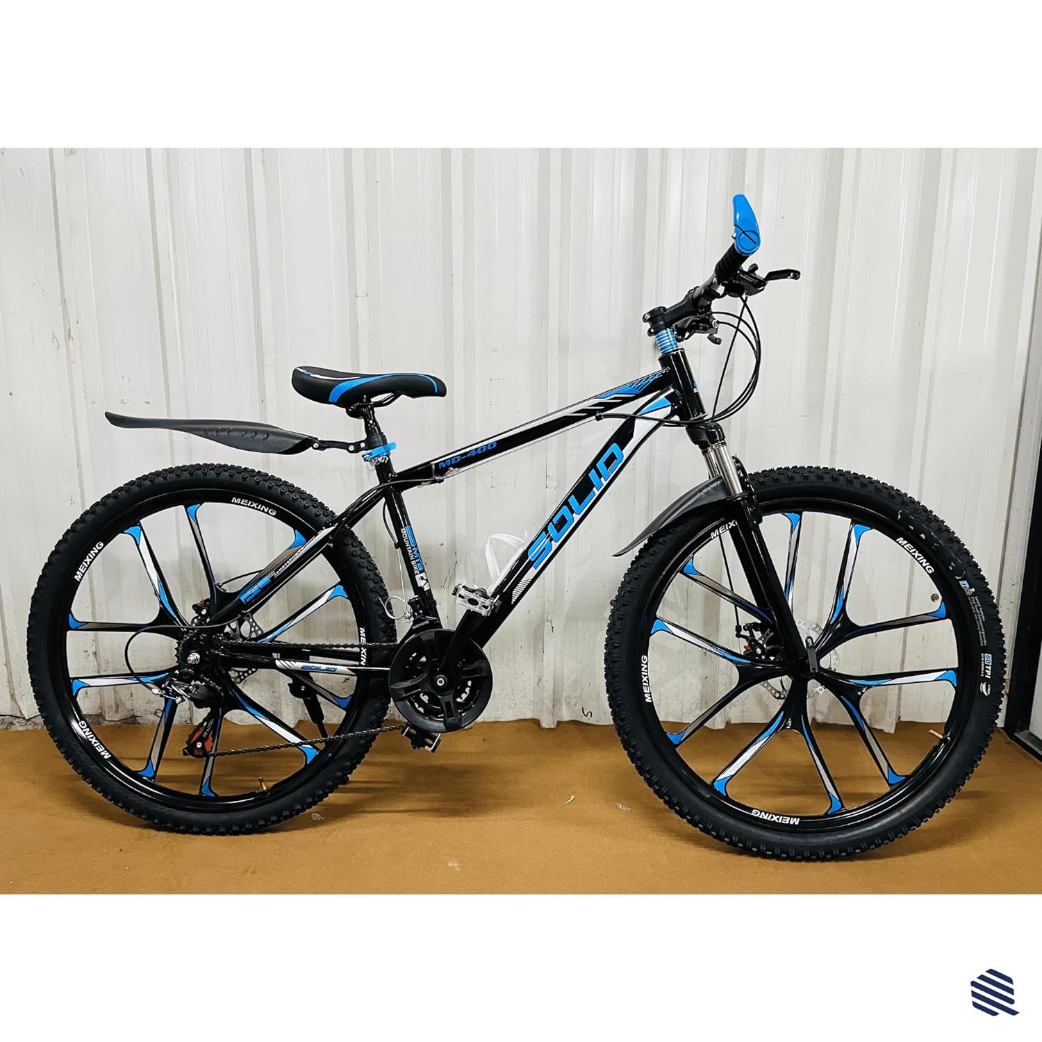 BLUE SOLID 10S MULTI SPEED MOUNTAIN BIKE