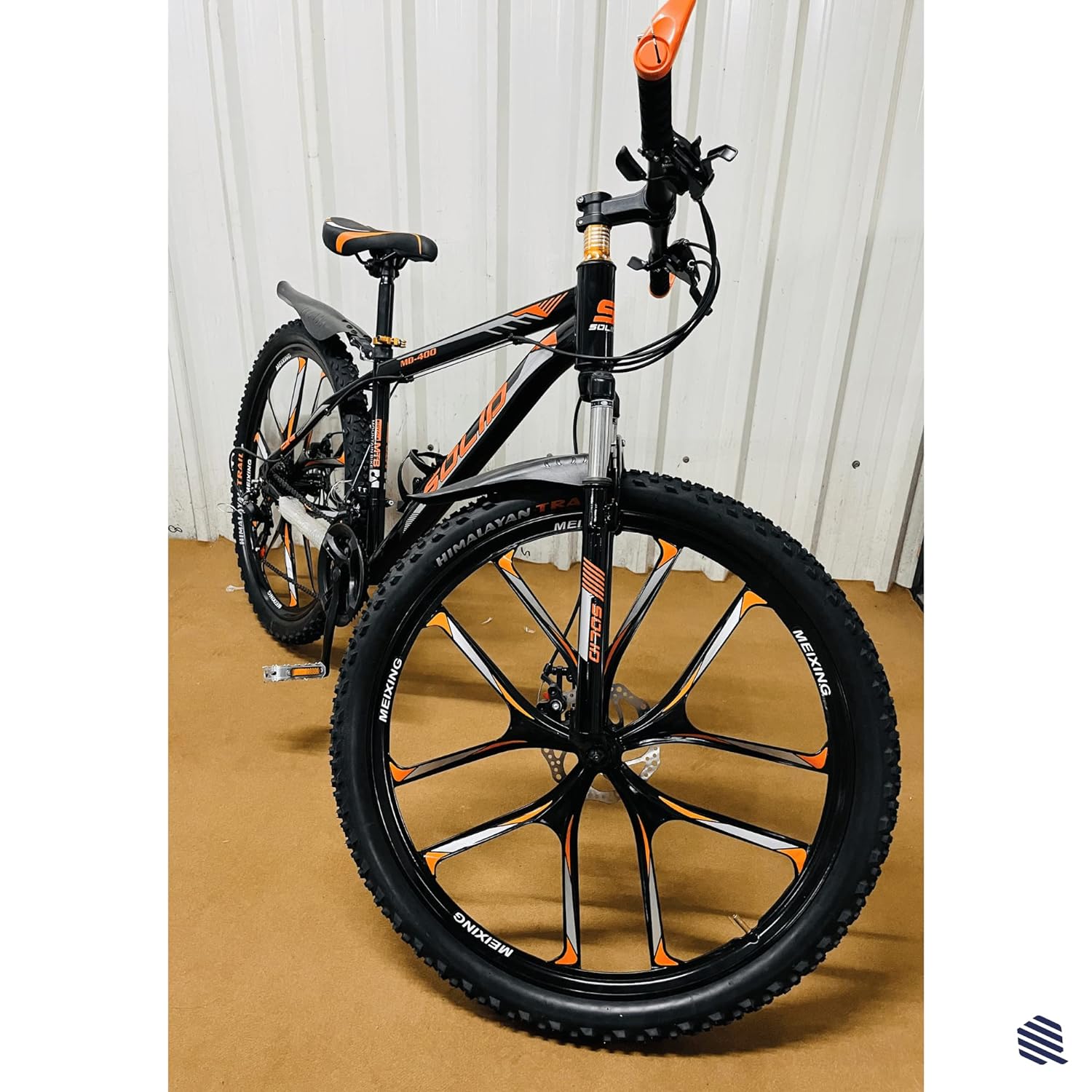 ORANGE SOLID 10S MULTI SPEED MOUNTAIN BIKE