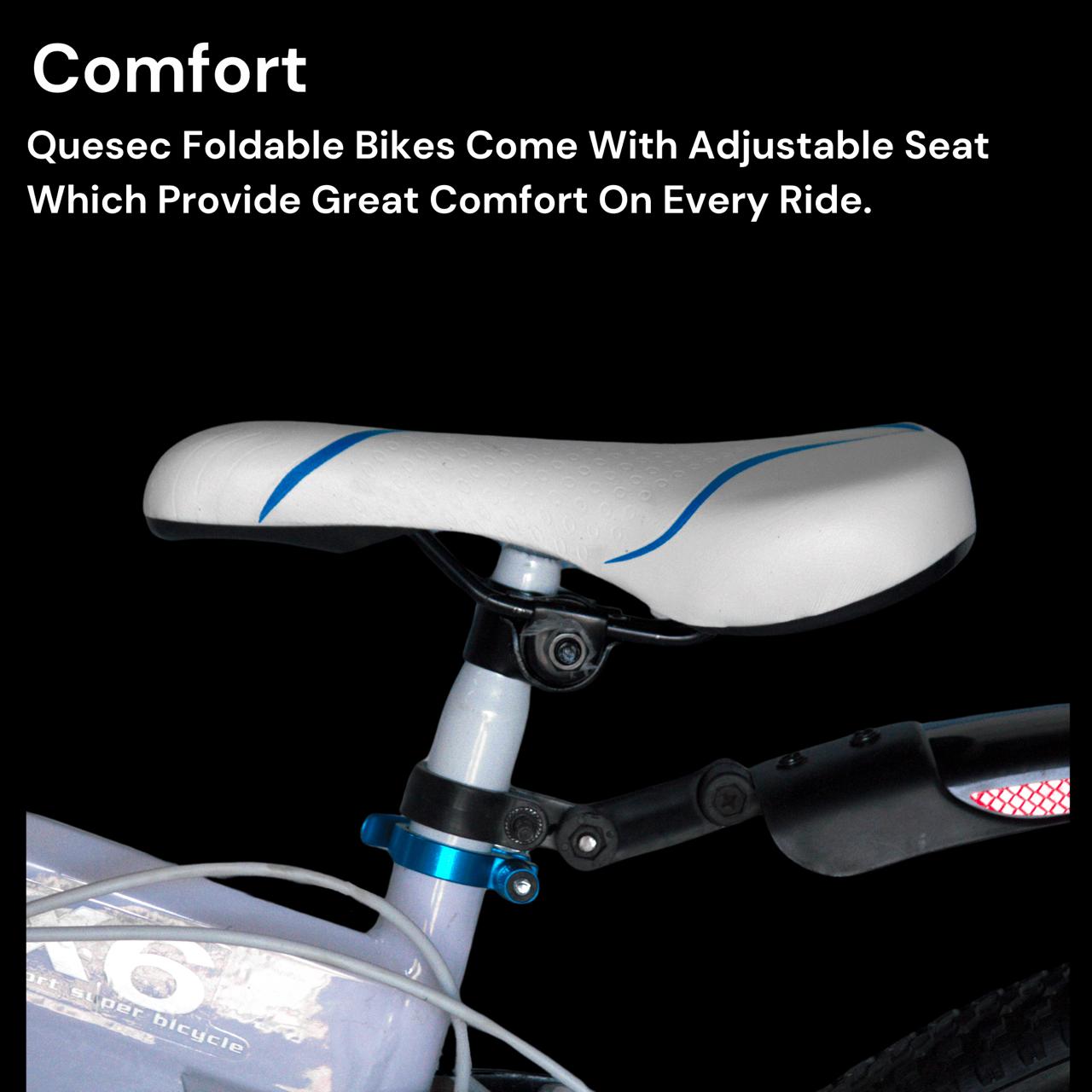 Quesec Rides BMW Foldable Bicycle 3 Spoke 21 Gears Dual D Quesec Rides
